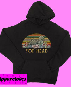 Cactus succulent pot head Hoodie pullover