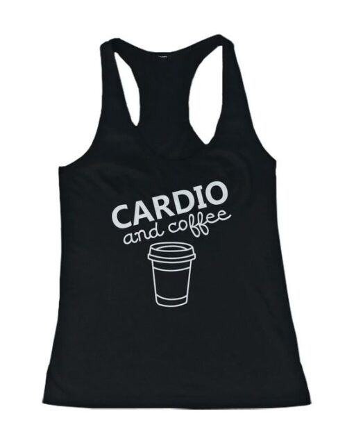 Cardio and coffee Women’s Workout Tank Top ZNF08