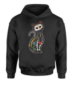 Cat Design Skeleton Hoodie ZNF08