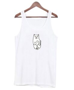 Cat Middle Finger Tanktop ZNF08