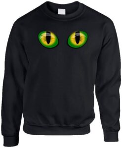 Cats Eyes. Green Cats Eyes. Cats Eyes on Shirt Sweatshirt