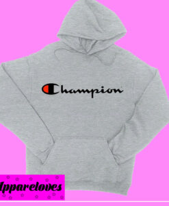 Champion Logo grey Hoodie pullover