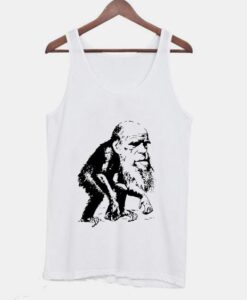 Charles Darwin Ape Funny Evolution Tanktop ZNF08