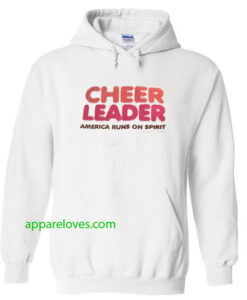 Cheer leader America runs on spirit Hoodie thd