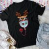 Christmas 2020 Gifts Rudolph Reindeer Mask nurse T-Shirt