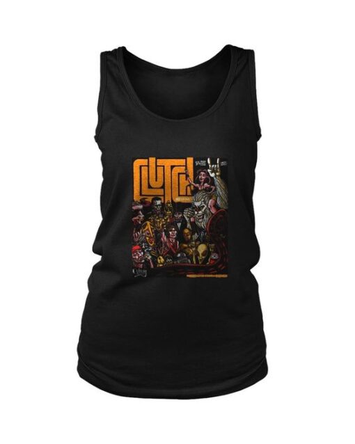 Clutch Concert Tour Rock Band Logo Women's Tank Top AY