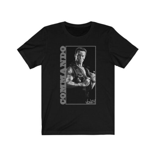 Commando retro movie tshirt