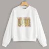 Contrast Sequin Letter Sweatshirt AY