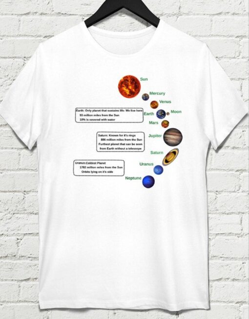 Cosmic Solar system T-shirt,Planets T-shirt