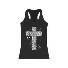 Cross Calligraphy Texture Cool Christian Women's Tank Top ZNF08