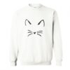 Cute Cat Face Sweatshirt KM