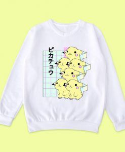 Cute Pikachu Japanese Sweatshirt ay