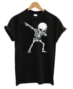 Dabbing Skeleton Halloween T shirt ZNF08