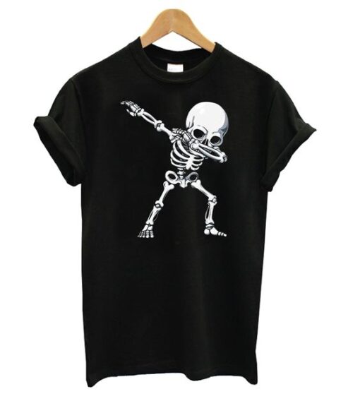 Dabbing Skeleton Halloween T shirt ZNF08