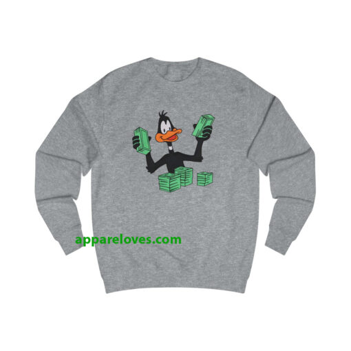 Daffy Duck Stacking Money Sweatshirt thd