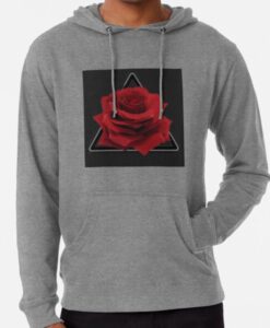 Dark Red Rose Hoodies THD