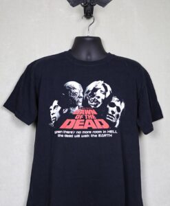 Dawn of the Dead shirt, horror movie T-shirt zombie mummy Dracula vampire Elvira Vampira George Romero Fulci monster day night return living