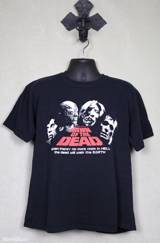 Dawn of the Dead shirt, horror movie T-shirt zombie mummy Dracula vampire Elvira Vampira George Romero Fulci monster day night return living