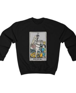 Death Tarot Cards - Adventure Time Parody - Tarot Card Sweatshirt