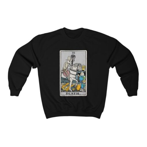 Death Tarot Cards - Adventure Time Parody - Tarot Card Sweatshirt