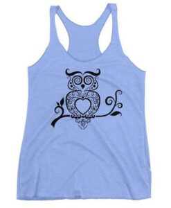 Decorative Owl Tank Top ZNF08