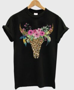 Deer Flower Style Shirts T shirt