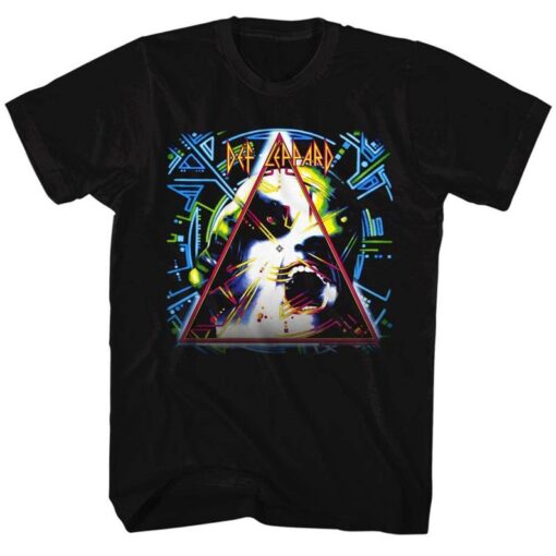 Def Leppard Hysteria Logo Black Adult T-Shirt