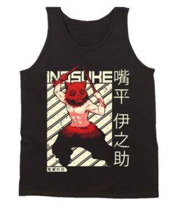 Demon Slayer Inosuke Kimetsu No Yaiba Men's Tank Top AY