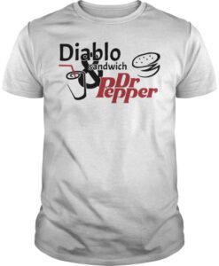 Diablo sandwich and Dr pepper T-shirt