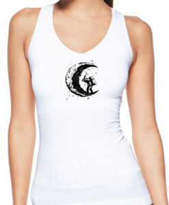 Digging the moon tank top