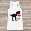 Dinosaur Valentine TANK TOP ZNF08