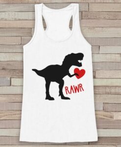 Dinosaur Valentine TANK TOP ZNF08