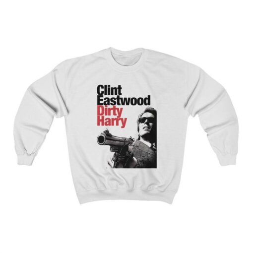 Dirty Harry (1971) Sweatshirt, Clint Eastwood Action Thriller Film, Womens Sweater