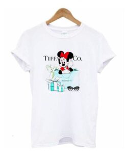 Disney Minnie Mouse Tiffany & CO t shirt ZNF08