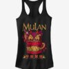 Disney Mulan Mushu Stone Dragon Head Girls Tank ZNF08