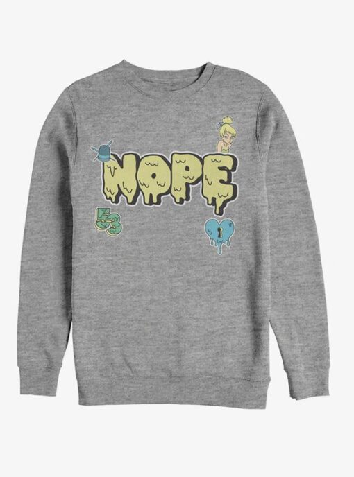 Disney Tinker Bell Nope Melt Sweatshirt ZNF08