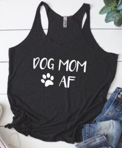 Dog Mom AF Women's Racerback Tank ZNF08