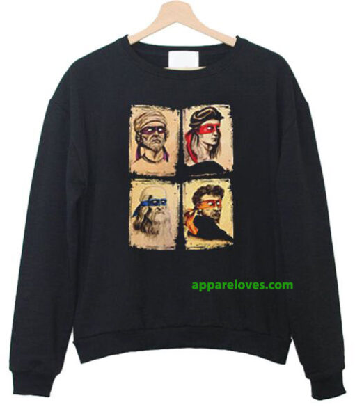 Donatello Raphael Leonardo Michelangelo Sweatshirt thd