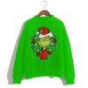 Dr. Seuss Big Boys Grinch Wreath Ugly Sweatshirt AY