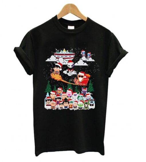 Dragon ball chibi Christmas T shirt ZNF08