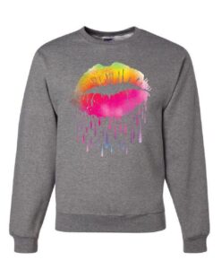 Dripping Neon Lips Sweatshirt AY