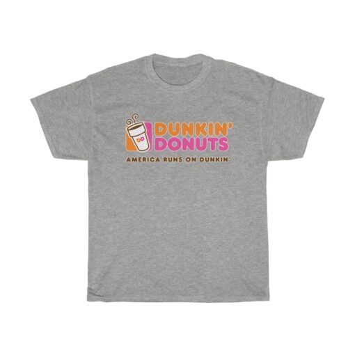 Dunkin donuts America runs on dunkin T-shirt