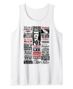 Edgar Allan Poe Shirt Poems TANK TOP THD