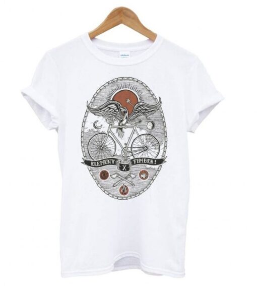 Element Bird On Bike T shirt ZNF08