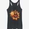 Endgame Fire Captain Marvel Girls Heathered Tank Top ZNF08