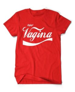 Enjoy Vagina coca cola inspired design t-shirt ZNF08