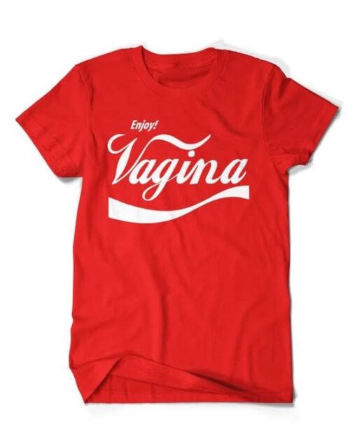 Enjoy Vagina coca cola inspired design t-shirt ZNF08