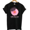 Faith Hope Love Breast Cancer Awareness Flower Pink T shirt