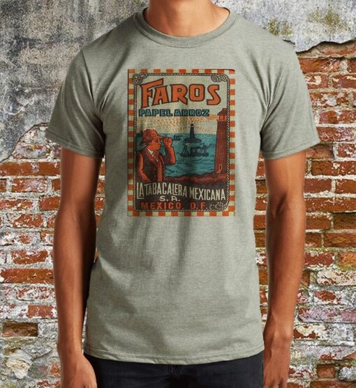 Faros tabacalera mexicana vintage inspired T-shirt