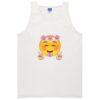 Floral Happy Face Crop Tank Top ZNF08